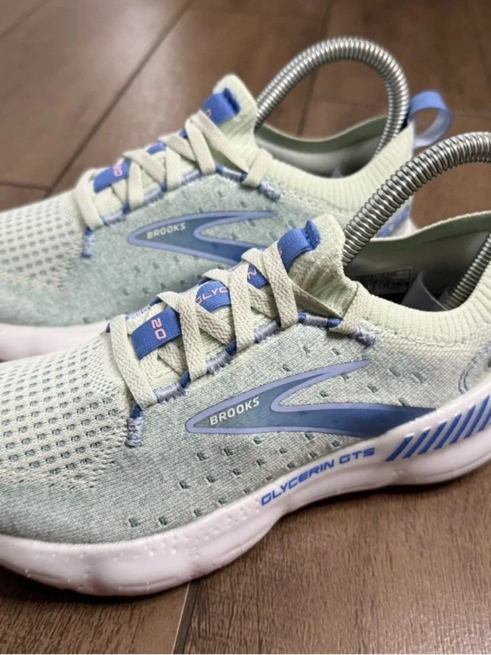 Brooks Glycerin GTS 20 Blue Green White 120721B409 Women's Sz 5